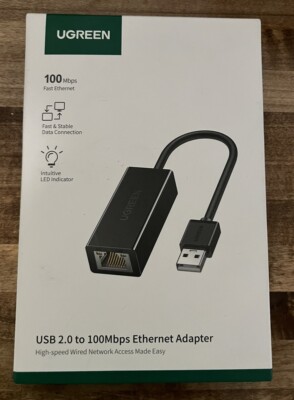 UGREEN Ethernet Adapter USB to 10 100 Mbps Network Adapter RJ45 Wired LAN Adapte
