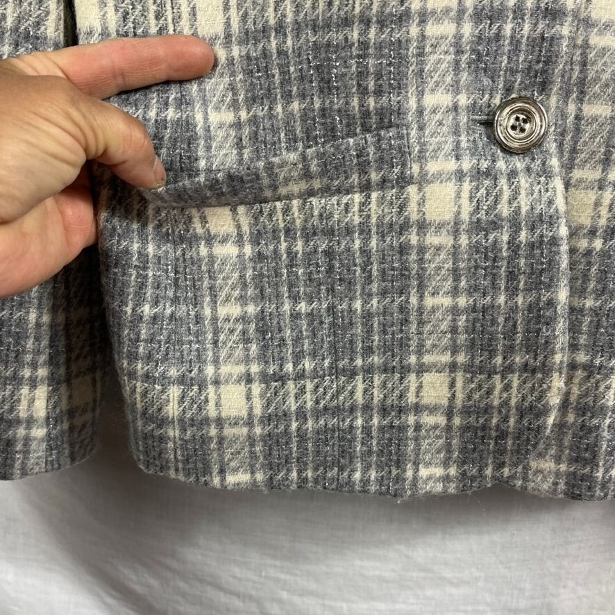 Pendleton Wool Plaid Suit Jacket Blazer Womens M … - image 3
