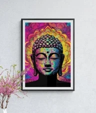 Abstract Buddha Portrait Printable Wall Art
