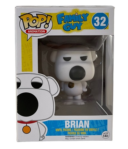 Family Guy Brian Funko Pop Vinyl Figur Brandneu 32 Stewie Peter Griffin