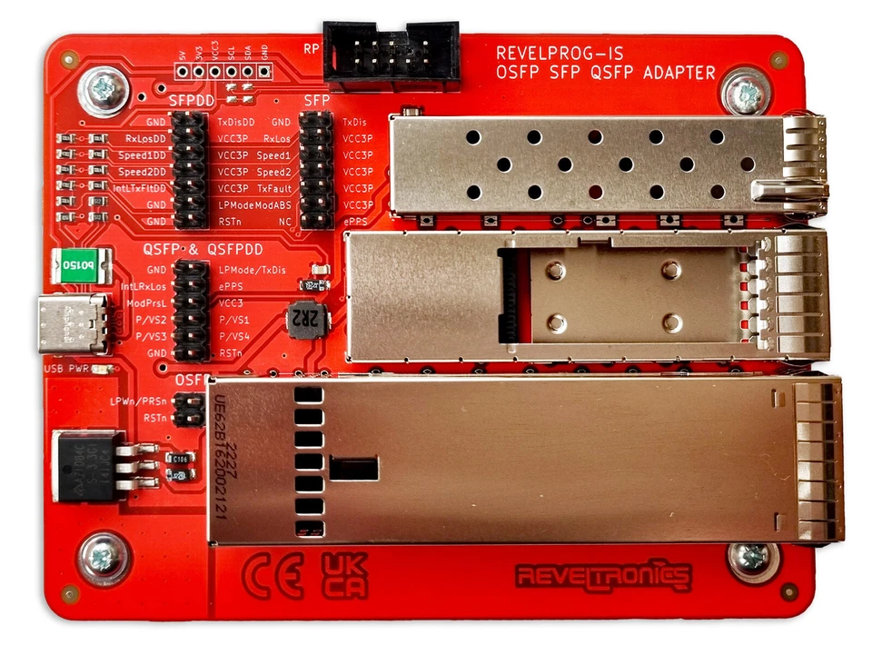 Placa de codificação transceptor OSFP QSFP-DD SFP-DD para programador REVELPROG-IS - Imagem 4 de 4
