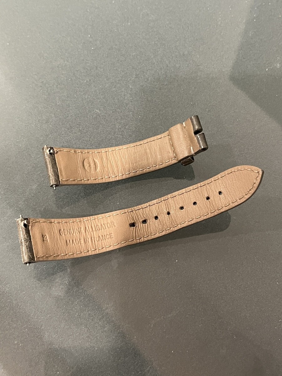 Michele Grey 18mm Genuine Aligator Strap | eBay display picture 1