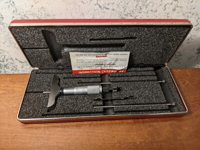 STARRETT 0-3 Inch DEPTH MICROMETER SET NO 440RL - LOT1