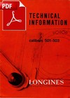 Documentation Technique Longines cal. 501 503 - 19 pages - PDF version (English)