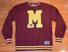 Disney Sweatshirt Mickey Mouse Big M Varsity 1928 True Original - Size S
