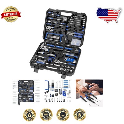 216-Piece Multi-Purpose Tool Set - Ergonomic Hand Tools for Home & Auto Repairs