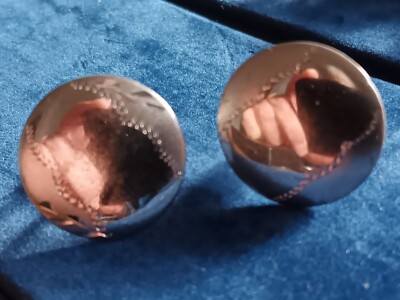 Vintage Sterling Silver Cufflinks signed JML C Pics