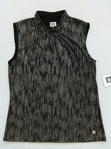 black dressy vest top