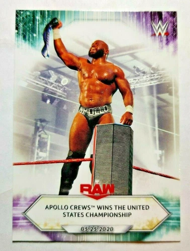2021 Topps WWE #78 Apollo Crews Wins wrestling card