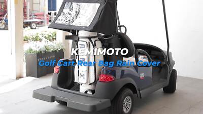 bag boy golf cart rain canopy Golf Cart Rear Bag Rain Cover Kit Folding Cover for Club Car Tempo  Two-Seater
