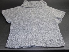 United States Sweaters Women Dress Knit Gray Cowel Neck Short Sleeve ~ 4665
