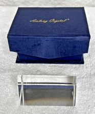 Amlong Crystal Triangle Prism in Box Used 2 1/4 x 1 1/4 Original Box