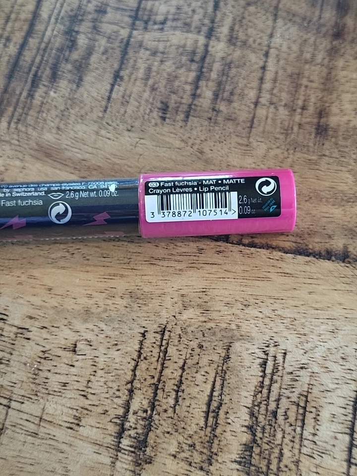 SEPHORA Flash Jumbo Lip Crayon ~Matte~ Fast Fuchsia~ 0.09oz SEALED - Image 2 of 4