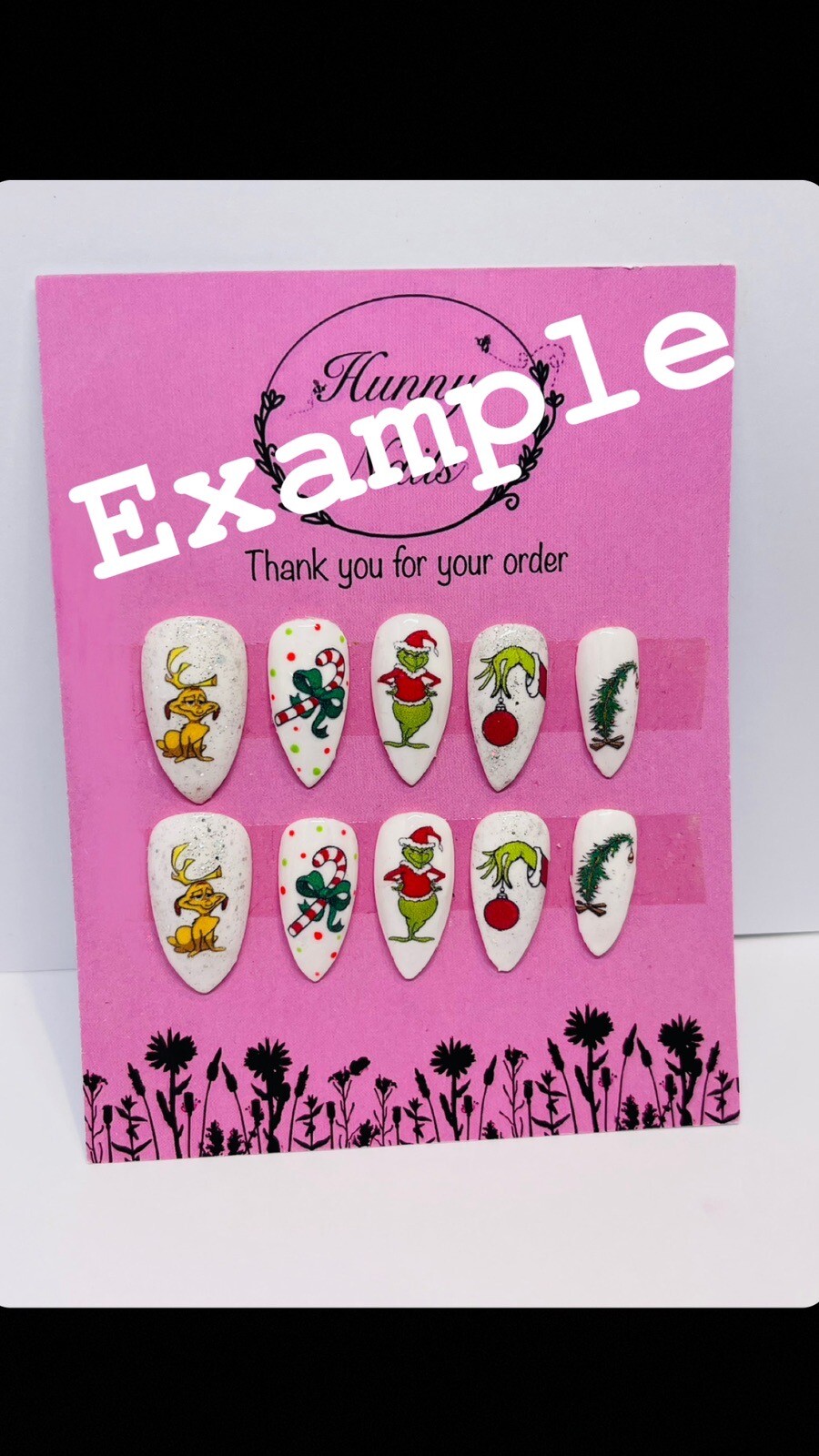 Nail Art Water Decals Transfers Stickers Christmas Grinch Decals eBay