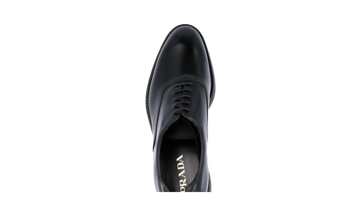 AUTH PRADA OXFORD BUSINESS SHOES 2EE253 BLACK LEATHER NEW US AUTH PRADA OXFORD BUSINESS SHOES 2EE253 BLACK LEATHER NEW US