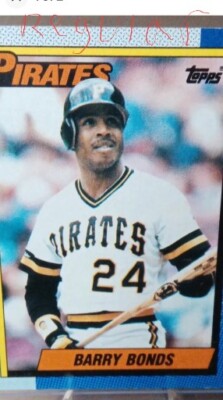1990 Topps Barry Bonds *RARE* MULTIPLE PRINTING ERRORS! SEE