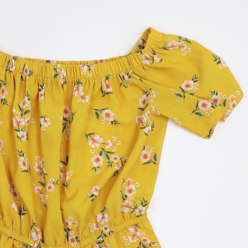 Select Womens Yellow Polyester Blend Jumpsuit One… - image 4