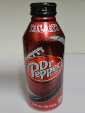RARE Vintage DR PEPPER Soda Aluminum BOTTLE Factory Sealed TAILGATE Aluminum CAN