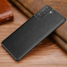 New Genuine Leather Shockproof Back Case Cover For Samsung Galaxy Phone