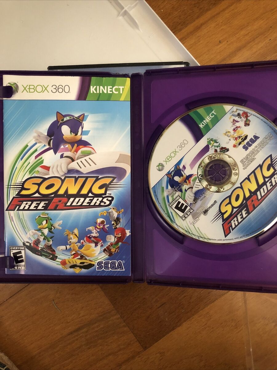 Sonic Free Riders Microsoft Xbox 360 Kinect Game - Tested