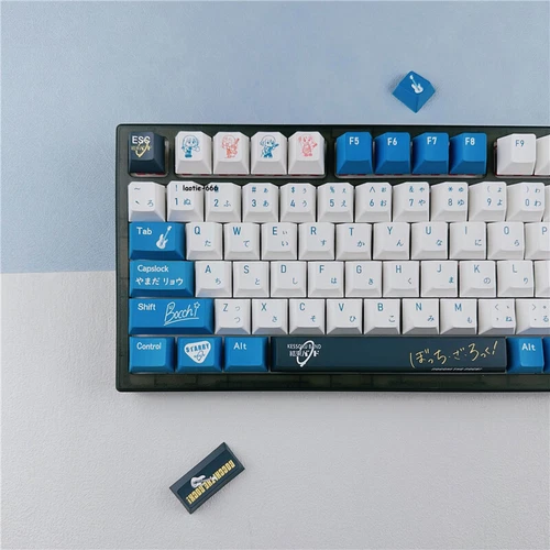 BOCCHI THE ROCK Keycaps 138 Keys Yamada Ryo Dye-sub PBT for Cherry MX Keyboard - Picture 6 of 9