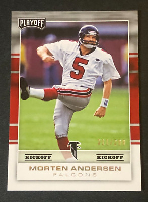 2017 Panini Playoff MORTEN ANDERSEN #107 Kickoff Silver/299 FALCONS   Spartans