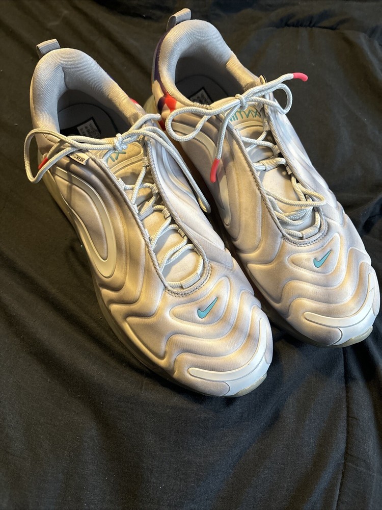 Nike Air Max 720 Wolf Grey Rainbow Men’s Size 12 Pre-Owned No Box AO2924-011