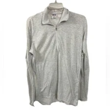 Patagonia Vintage Women's Capilene Layer Heather Gray Quarter Zip- Size M