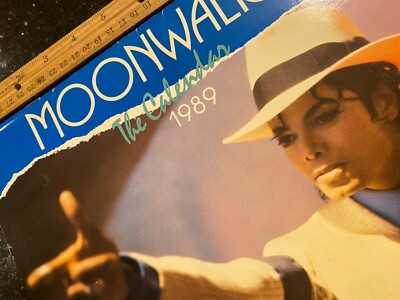 Vintage 1989 Michael Jackson Moonwalker Calendar w Inside Poster