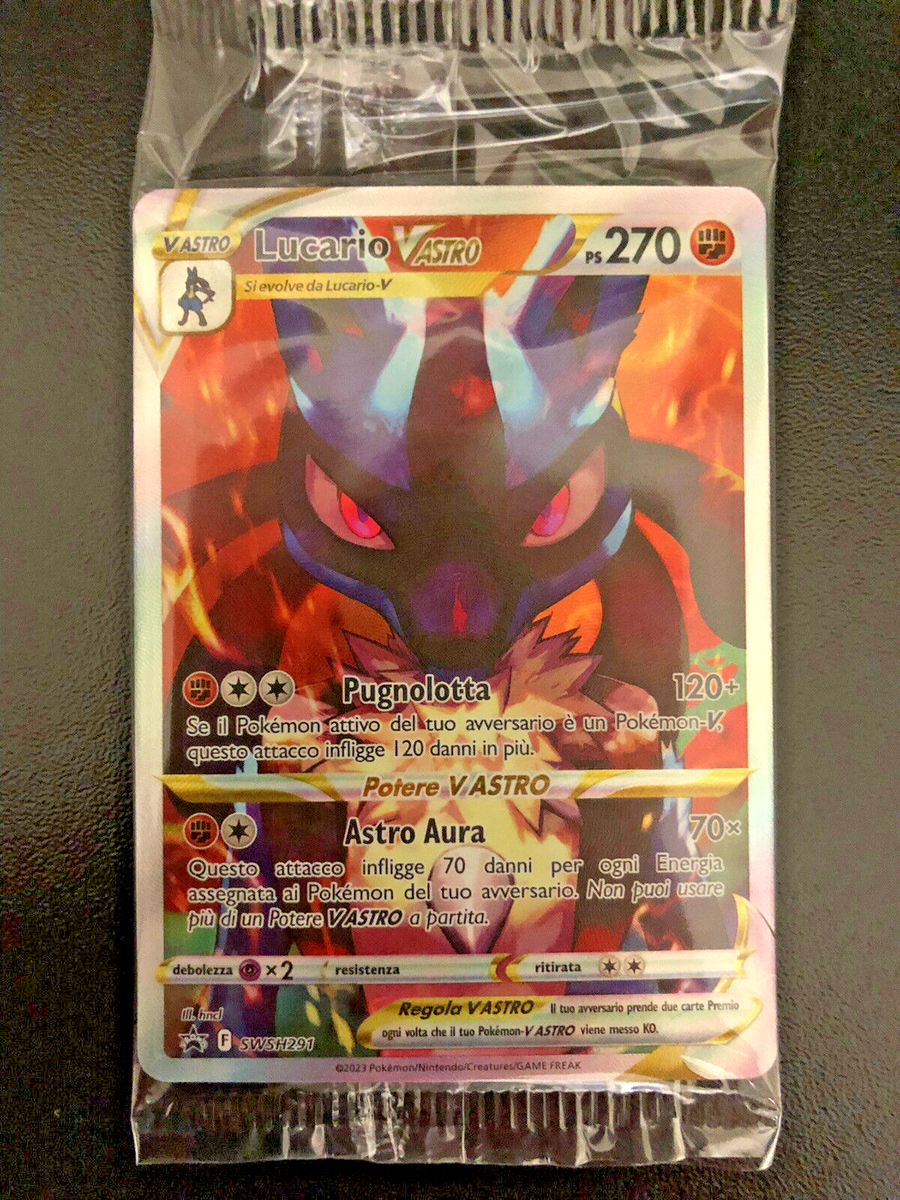 Carta Pokemon Lucario Vastro V Astro Swsh291 Promo Zenit Regale
