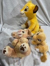Simba  Nala Lion King Disney Plush mixed vintage and modern Lot of 3