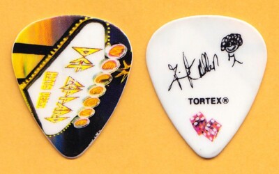 Def Leppard Rick Allen Signatur Las Vegas Residency Gitarre Pick - 2019 Tour