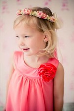 Kids Dream HB007-02-Color:Ivory/Coral- Flower Girl