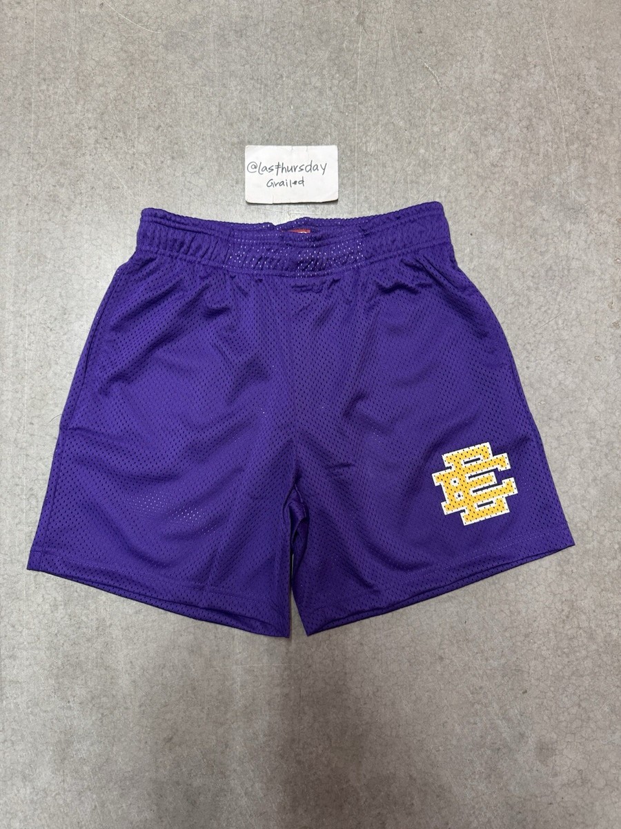 Eric Emanuel EE Basic Shorts Purple/Yellow XL | eBay