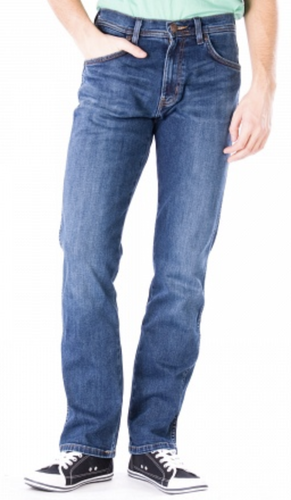Mens Wrangler Arizona stretch straight fit jeans 'Burnt Blue' SECONDS WA143  | eBay