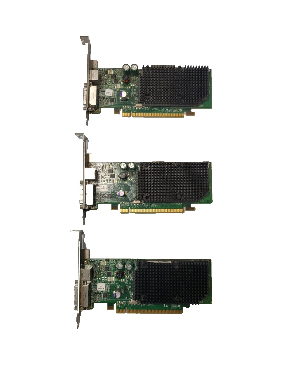 Lot of 3 - DELL 0GM291 ATI Radeon X1300 DVI Port 128MB PCI-E Video Graphics Card