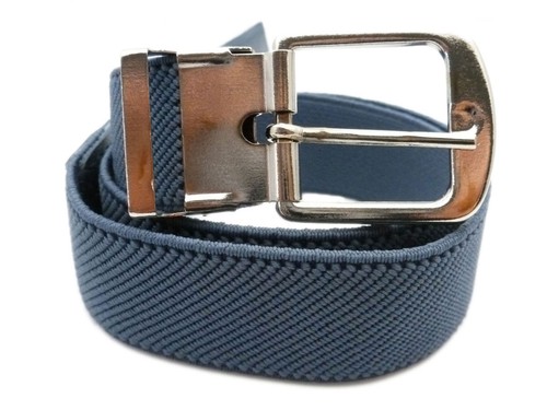 Kids/Childrens Belts. Unisex, adjustable, Elasticated silver buckle stretch Belt - Picture 18 of 19