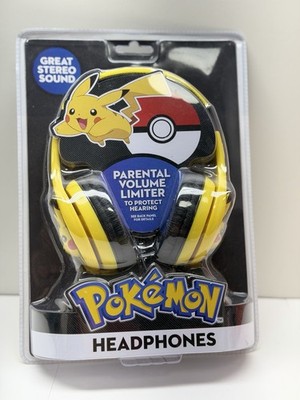 Pokemon Pikachu Kids Headphones Pokemon Company eKids 2018 Brand New Sealed