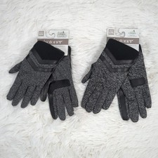 Women's Isotoner Spandex Touchscreen Gloves Charcoal Black S/M L/XL A410K1