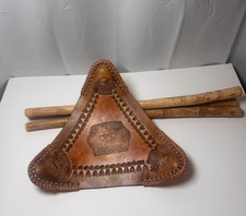 Sedia decorativa Corona Beach Club pieghevole in pelle e legno Cancun Messico