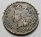 1895 INDIAN HEAD CENT,MOST OF LIBERTY, VERY NICE COIN!!!!(A6)