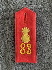 Original Imperial German Army Shoulder Strap 83rd  Field Artillery Regiment WW 1