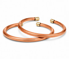 Copper Bracelet Tibetan Style. Hand Forged with Solid and high Gauge Pure Copper