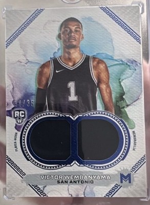 Topps Motif 2023-24 Victor Wembanyama RC Rookie Patch Relic MDR-1 Rookie /35