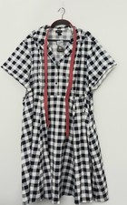 Torrid Retro Chic Dress Women's Size 30 Midi Poplin Swing Gingham Rockabilly