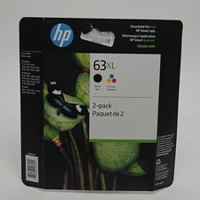 New HP 63XL F6U63AN Black, Yellow, Cyan and Magenta Ink Cartridge