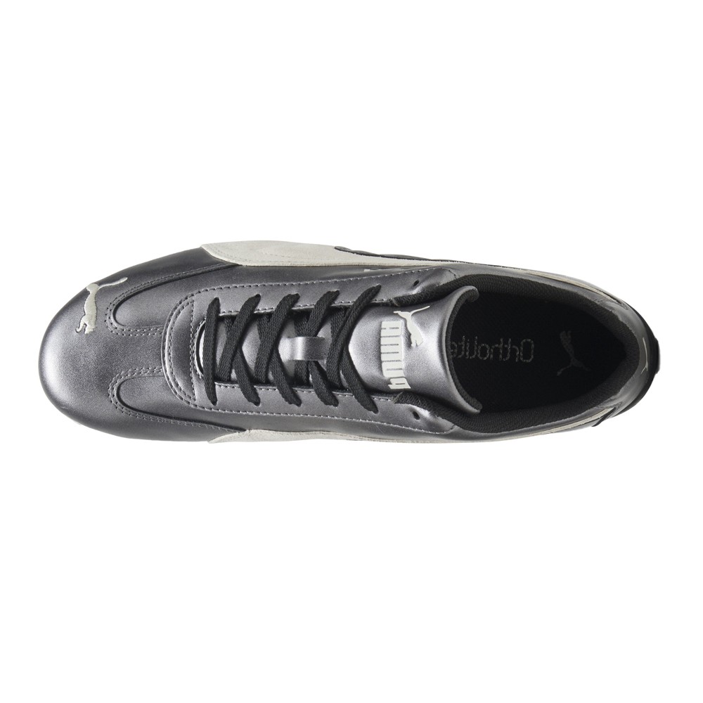 PUMA Speedcat Metallic Lace Up Mens Black Sneakers Casual Shoes