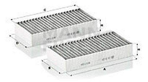 MANN-FILTER Cuk 26 028-2 Filter FüR Innenraumluft FüR MERCEDES-BENZ-image