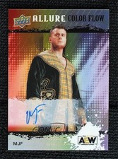 2022 Upper Deck Allure AEW Color Flow Full Rainbow Auto MJF #R-48 Auto 09q5
