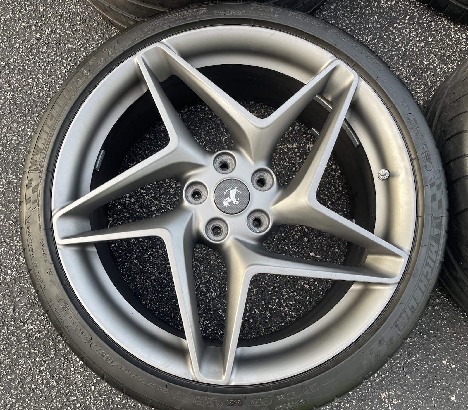 OEM 20" FERRARI F8 Wheels Rims MICHELIN Tires 488 Tributo Factory OEM Genuine